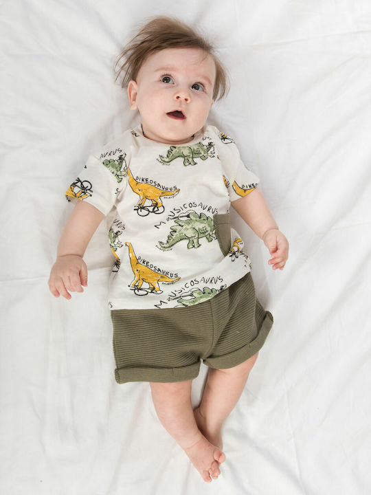 Energiers Kinder Set mit Shorts Sommer 2Stück Khaki