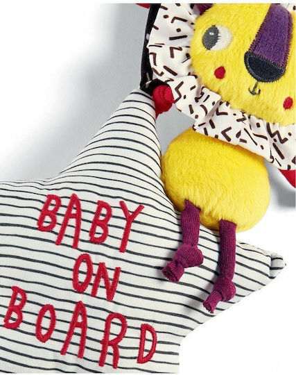 Mamas & Papas Сигнал Baby on Board Кукла със стъклоподвижка Offspring Lion Жълт