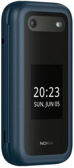 Nokia 2660 Flip Dual SIM Κινητό με Κουμπιά (Ελληνικό Μενού) Μπλε