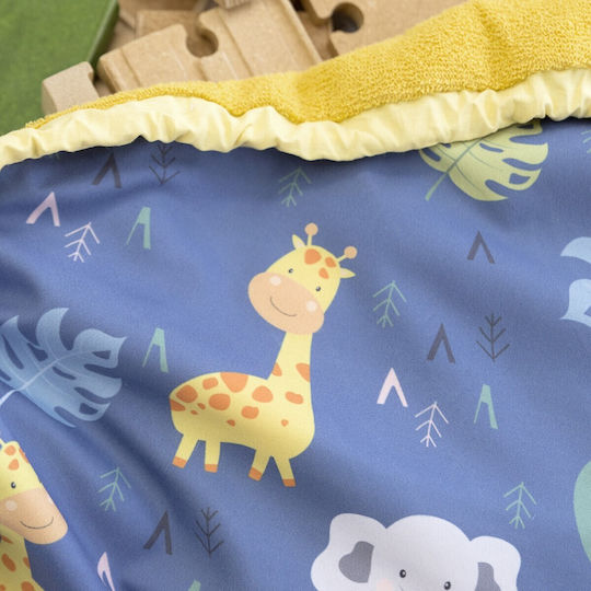 Nima Kinder Spielmatte aus Stoff Bozo Blau 140x140cm 1Stück