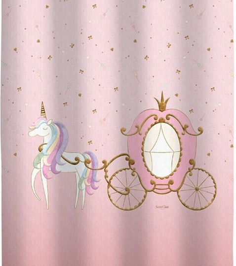 Saint Clair Kids Grommet Top Curtain Cinderella Pink 1752030121000 160x240cm