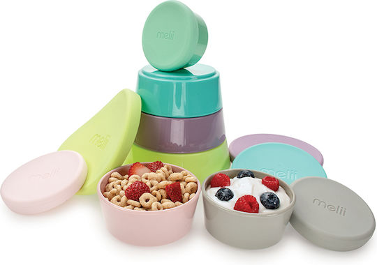 Melii Plastic Baby Container 6pcs Multicolour