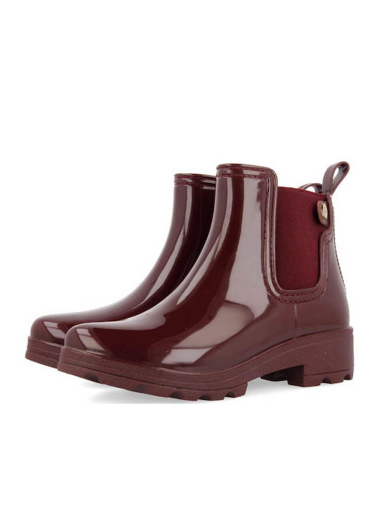 Women's Short Wellies Burgundy