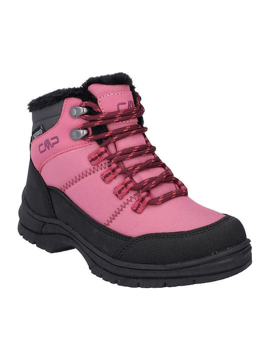 Kids Waterproof Hiking Boots Annuuk Pink
