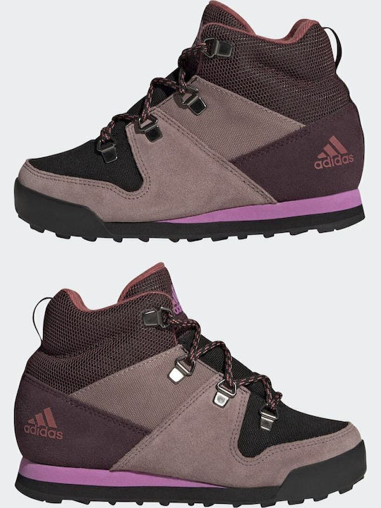 Παιδικά Μποτάκια Πεζοπορίας Terrex Climawarm Snowpitch Shadow Maroon / Purple / Pulse Lilac
