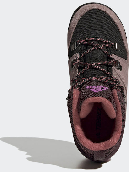 Παιδικά Μποτάκια Πεζοπορίας Terrex Climawarm Snowpitch Shadow Maroon / Purple / Pulse Lilac
