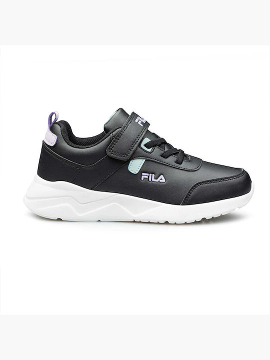 Memory Brett 2 Kids Sports Shoes Running with Hoop & Loop Closure Black