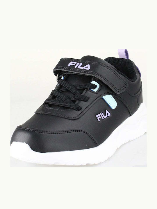 Memory Brett 2 Kids Sports Shoes Running with Hoop & Loop Closure Black