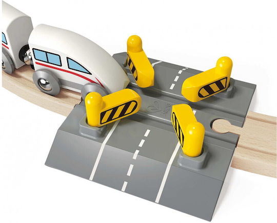 Hape Level Crossing Automatic Barrier Accesorii de Cale Ferată din Lemn pentru 3+ ani+ Ani