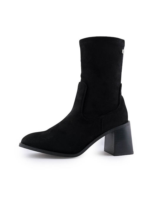 Xti Suede Women's Ankle Boots Black