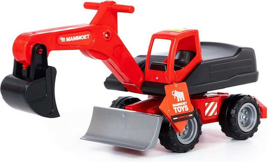 Zita Toys Εκσκαφεας Mammoet Αυτοκινητάκι Ride On για 3+ μηνών Κόκκινο