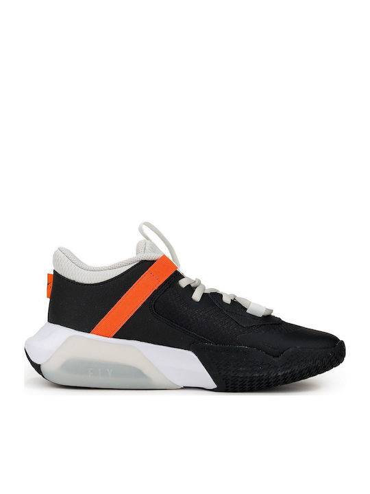 Air Zoom Kinder Sportschuhe Basketball mit Schnürsenkeln Schwarz