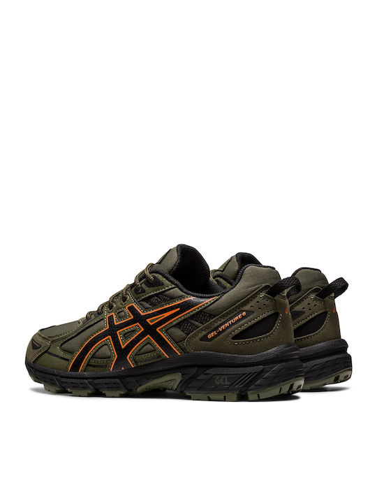 Gel Venture 6 GS Детски Спортни Обувки Running с Връзки Зелени