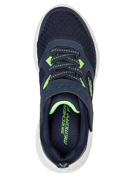 Bounder Kids Sports Shoes Running with Hoop & Loop Closure Navy Blue