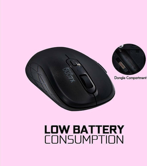 Alcatroz Duo 7X Wireless Bluetooth Mouse Negru