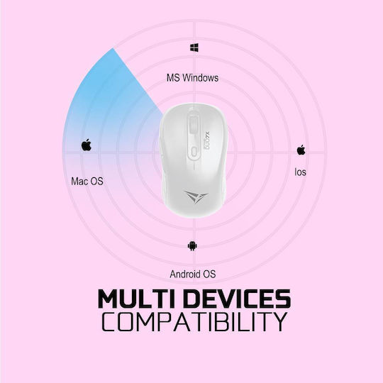 Alcatroz Duo 7X Безжичен Bluetooth Мишка Бял