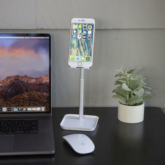 Kikkerland Perfect Phone Stand Desk Stand for Mobile Phone in White Colour