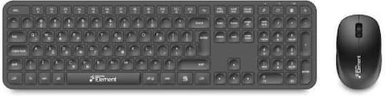 Element KB-650WMS Ασύρματο Σετ Πληκτρολόγιο & Ποντίκι Ελληνικό