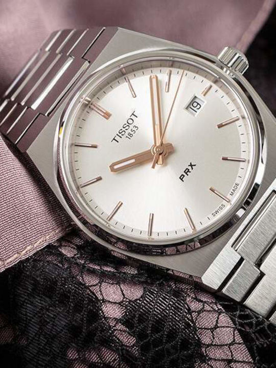 Tissot Men's Watch 40mm Battery with Silver Metal Bracelet