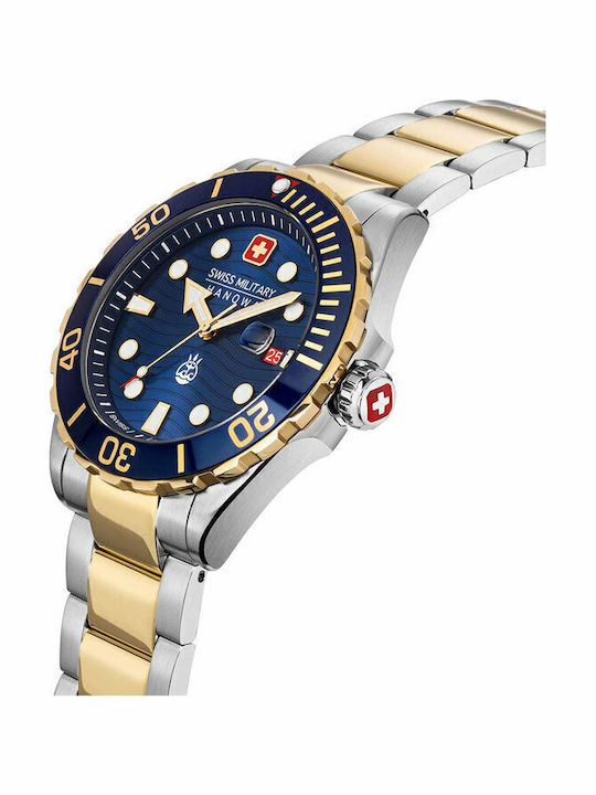 Swiss Military Hanowa Offshore Diver II Ρολόι Μπαταρίας με Μεταλλικό Μπρασελέ Swiss Military Hanowa Offshore Diver II Ρολόι Μπαταρίας με Μεταλλικό Μπρασελέ