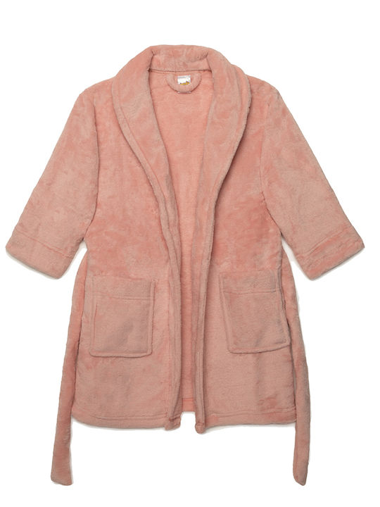 Minerva Παιδική Ρόμπα Χειμωνιάτικη Fleece Ροζ Fleece Robe Minerva Παιδική Ρόμπα Χειμωνιάτικη Fleece Ροζ Fleece Robe