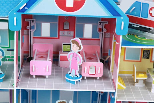 Fiesta Crafts Paper Construction Toy Hospital
