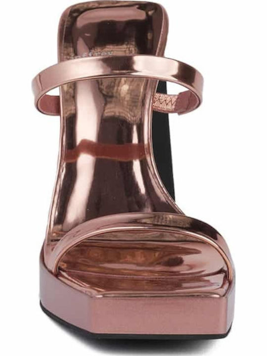 Hustler Δερμάτινα Πέδιλα Metallic