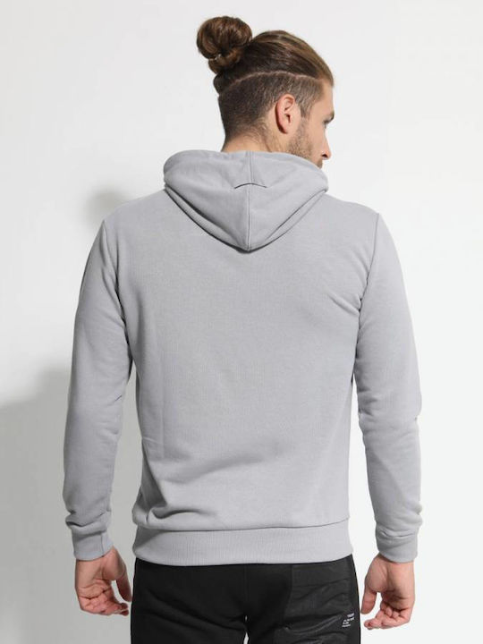 Tresor Men's Sweatshirt with Hood and Pockets Gray