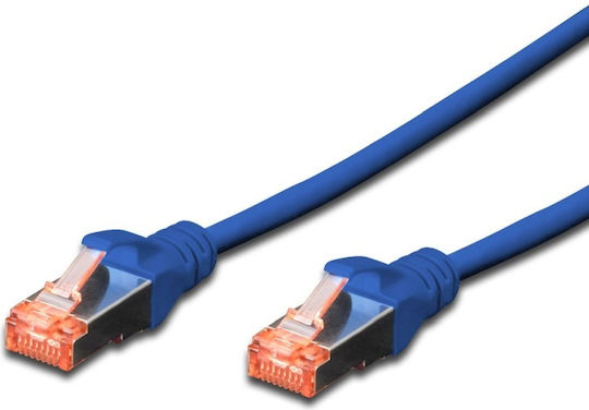 Digitus S/FTP Cat.6 Ethernet Network Cable 0.5m Blue 1pcs