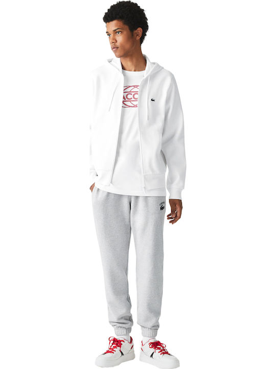 Hooded White Cardigan
