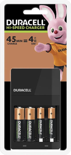 Duracell CEF14 Charger 4 Batteries Ni-MH Size AA/AAA Set with 2x AA 1300mAh + 2x AAA 1700mAh