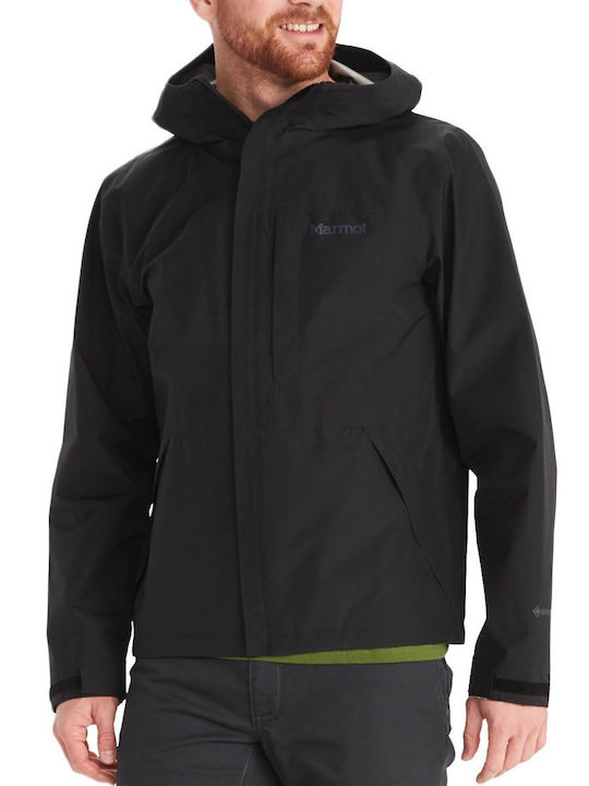 Minimalist Winter Jacket Hardshell Waterproof and Windproof Black