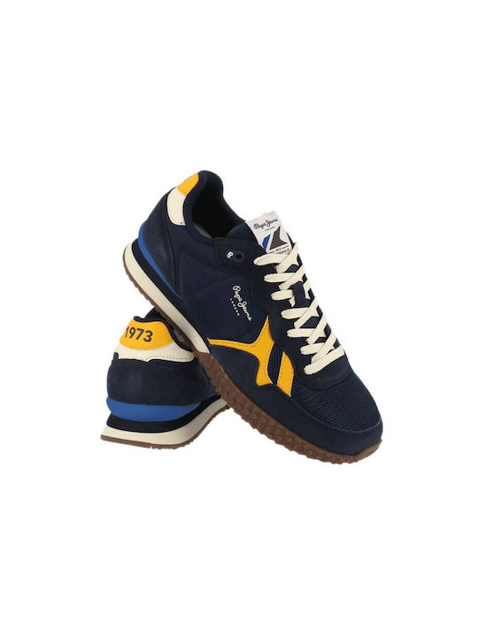 Pepe Jeans Holland Retro Herren Sneakers Blau