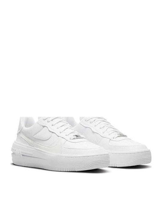 Air Force 1 Plt.af.orm Γυναικεία Flatforms Sneakers White / Summit White