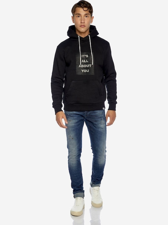 Sweatshirt with Hood Black