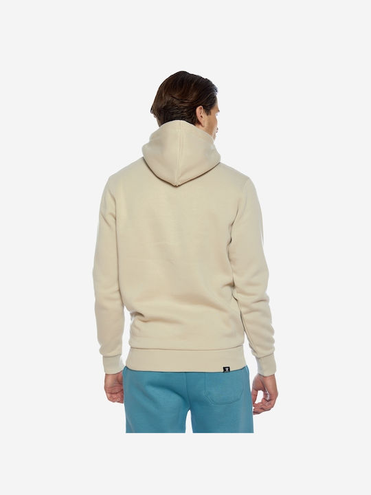 Brokers Jeans Men's Sweatshirt with Hood and Pockets White