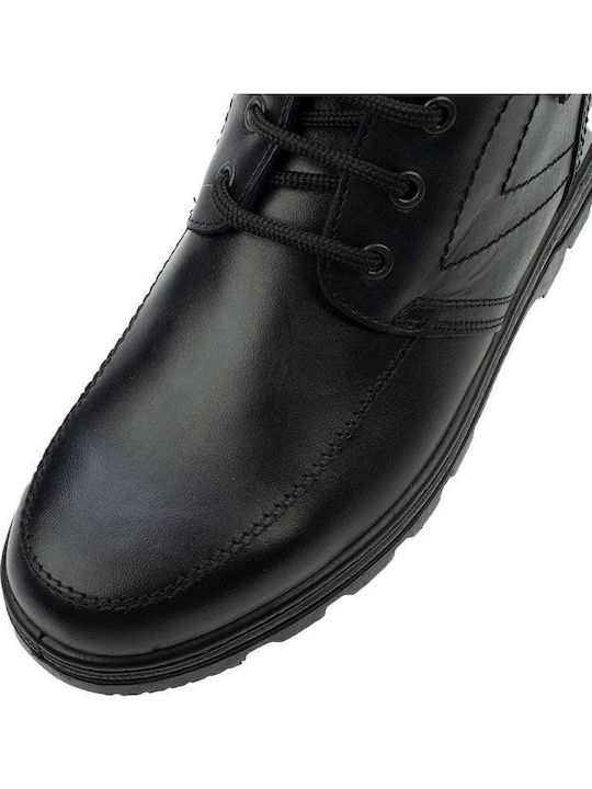 Leder Schwarz Herrenstiefel Anatomisch