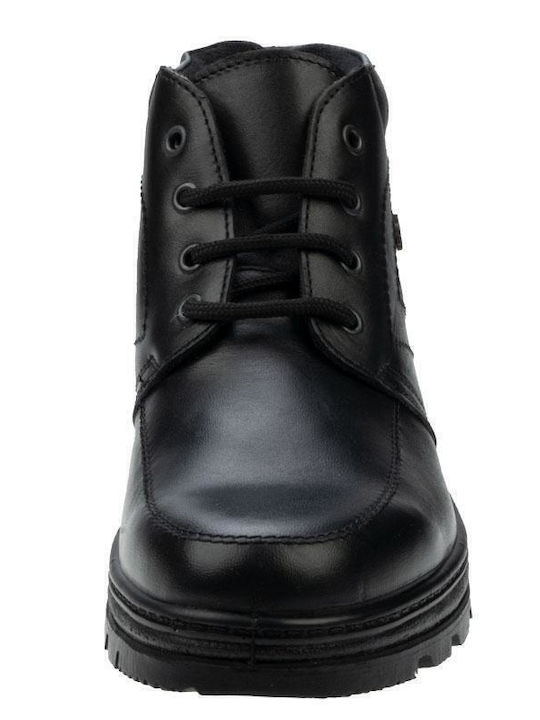 Leder Schwarz Herrenstiefel Anatomisch