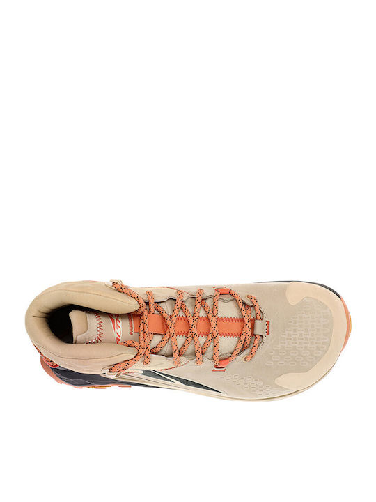 Altra Olympus 5 Women's Hiking Waterproof Boots With Gore-Tex Membrane Beige