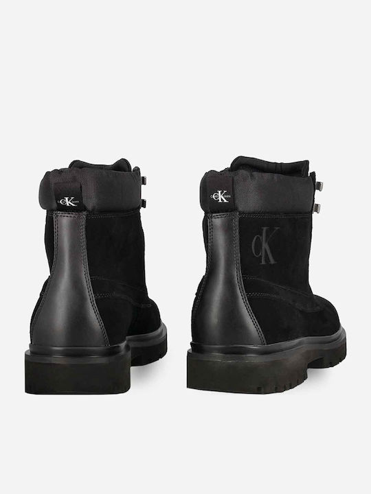 Suede Black Boots