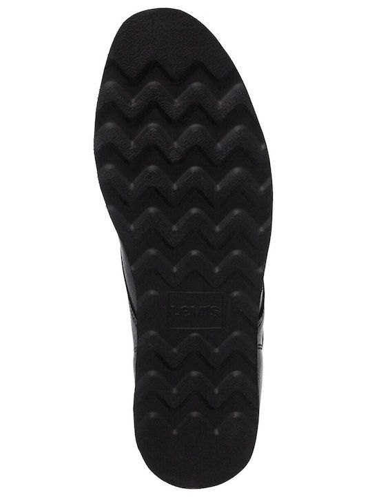 Piele Negru Ghete barbati