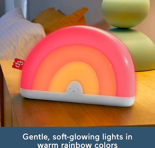 Fisher Price Jucărie de Somn Soothe & Glow Rainbow cu Muzică și Lumină pentru Nou-Născuți