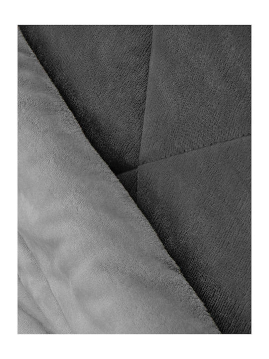 Madi Κουβερτοπάπλωμα Υπέρδιπλο 240x260εκ. Vortex Anthracite / Grey