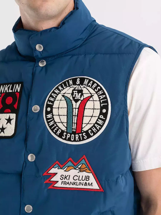Ärmellos Jacke Puffer Blau