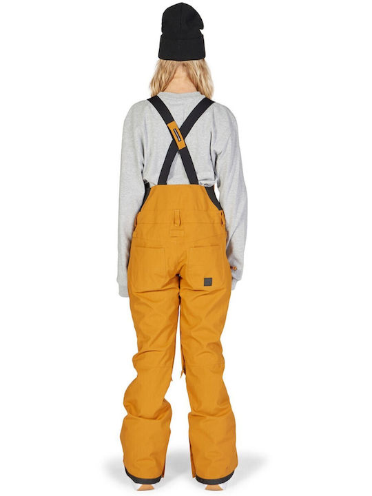 DC Crusade ADJTP03015-CPB0 Women's Dungarees for Ski & Snowboard Orange