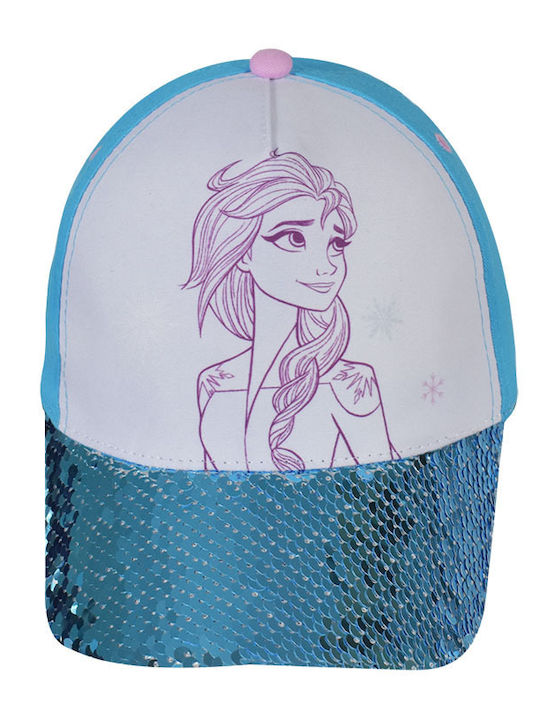 Stamion Παιδικό Καπέλο Jockey Υφασμάτινο Frozen Μπλε