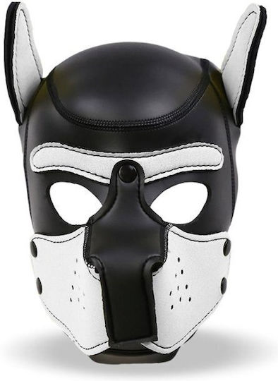 IntoYou Dog Hood With Removable Muzzle BDSM Mask White / Black