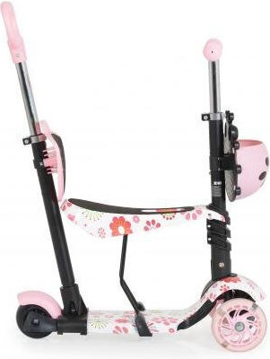 Moni Kids Scooter Lollipop 3-Wheel with Seat for 2+ Years Pink