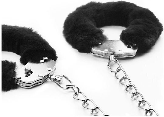 Lovetoy Fetish Pleasure Fluffy Leg Cuffs Handschellen in Schwarz Farbe