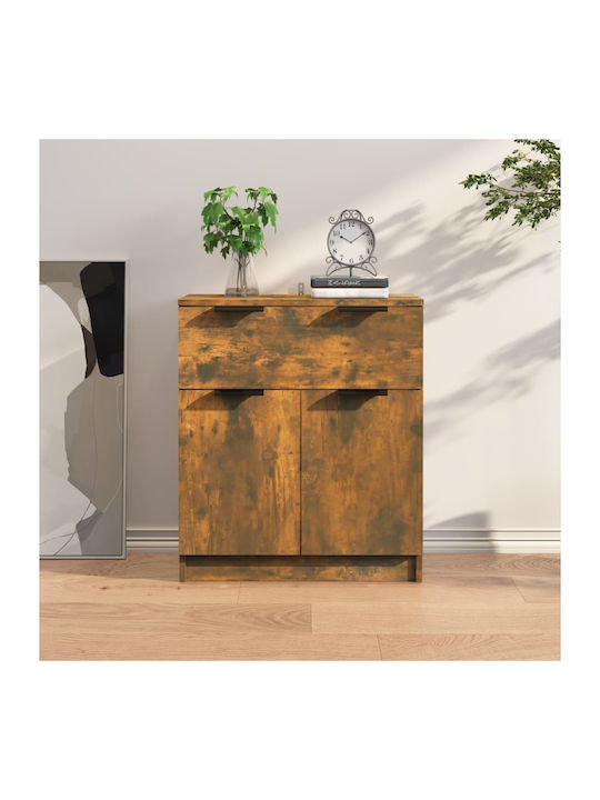 Sideboard Wooden with Drawers Καπνιστή Δρυς 60x30x70cm